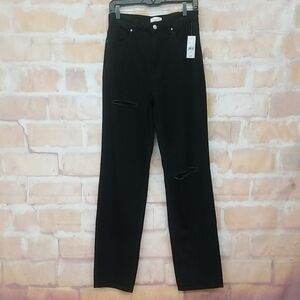 NWT Pacsun Size 27 Women's Black Distressed Jeans